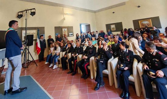 Proceno - La cerimonia per il conferimento della cittadinanza onoraria al carabiniere Antonio Matarazzo