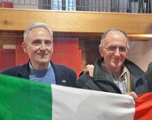 Enrico Mezzetti con Ettore Muffo