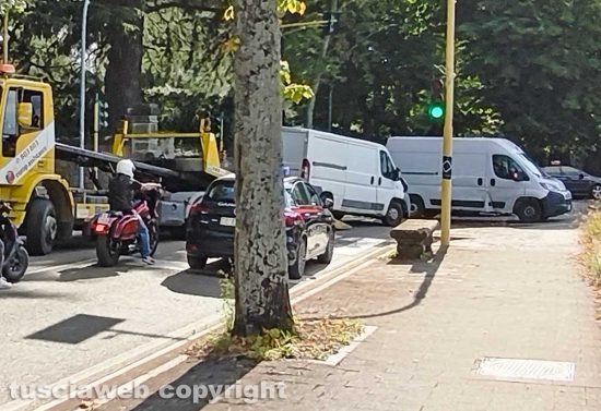 Viterbo - Incidente a viale Trieste