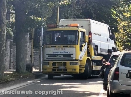 Viterbo - Incidente a viale Trieste