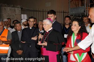 Trasporto della macchina di Santa Rosa - Il vescovo Orazio Francesco Piazza