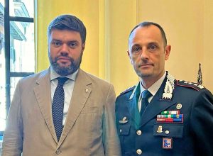 Il presidente Alessandro Romoli e il comandante Alfredo Antro