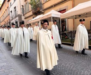 Viterbo - Santa Rosa - Una delegazione dell'Ordine equestre del santo sepolcro di Gerusalemme