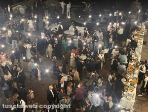 Santa Rosa - Il buffet a palazzo dei Priori
