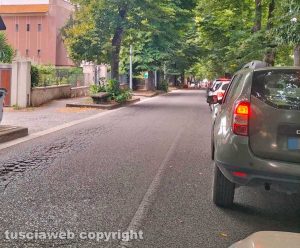 Viale Trieste - Lunga coda al semaforo