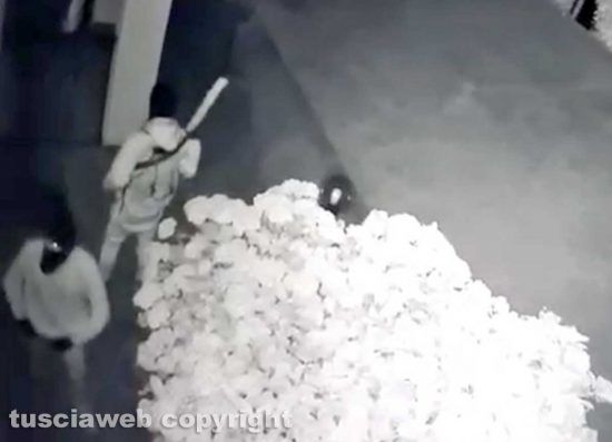 Vetralla - I due ladri in azione in una villetta in via Forocassio