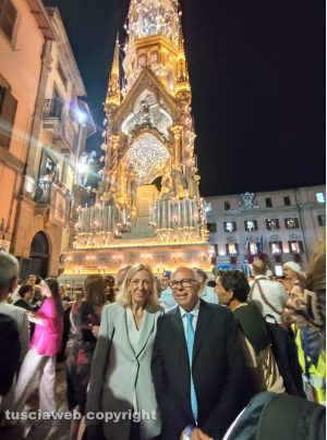 Santa Rosa 2025 - I presidenti dlle cort di appello di Napoli e Roma, Maria Rosaria Covelli e Giuseppe Meliado