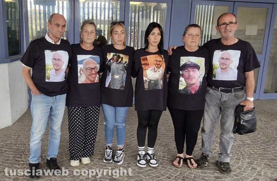 Tribunale - I familiari di Federico Spettich