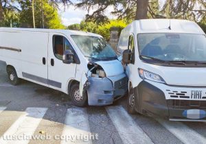 Viterbo - Incidente a viale Trieste