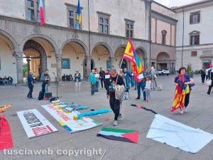 Viterbo - "Free Palestine" in piazza del Comune
