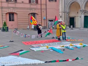 Viterbo - "Free Palestine" in piazza del Comune