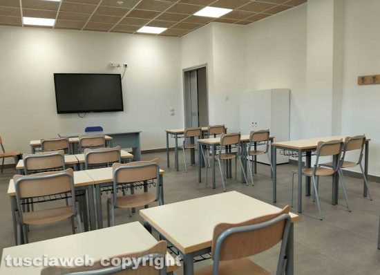 Orte - Un'aula della scuola Antonio Deci