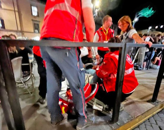 Viterbo - Santa Rosa - I volontari Cisom Tuscia e Siracusa in azione