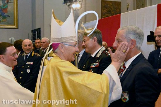 Santa Rosa - La messa solenne - Il vescovo Orazio Francesco Piazza con Massimo Mecarini