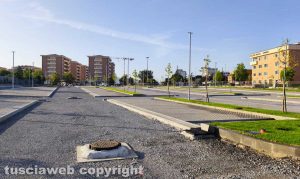 Viterbo - Parcheggio al tribunale - Lavori quasi terminati