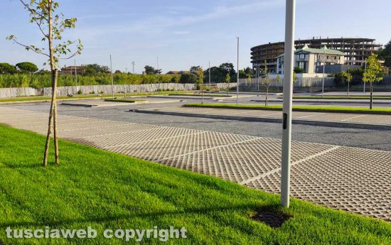 Viterbo - Parcheggio al tribunali lavori quasi terminati