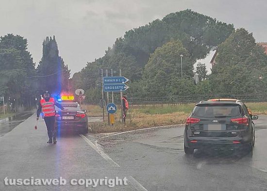 Tuscania - Chiusa la Sp 3 Tarquiniese