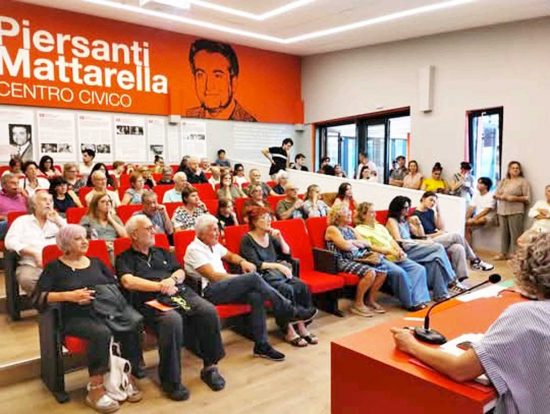 Capranica - iniziativa a sostegno della Palestina al centro civico Piersanti Mattarella
