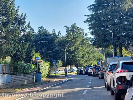 Viterbo - il traffico in via San Paolo