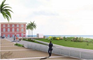 Civitavecchia - Il rendering del progetto alla Marina
