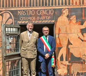 Il ministro della Cultura, Alessandro Giuli a Civita Castellana