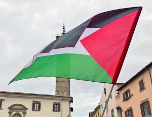 Viterbo - Presidio a piazza del Comune sul Gaza