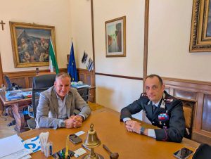 Viterbo - Il nuovo comandante Antro in visita alla Camera di commercio