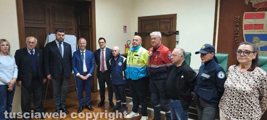 Viterbo - L'assessore regionale Ciaciciarelli incontra la protezione civile della Tuscia