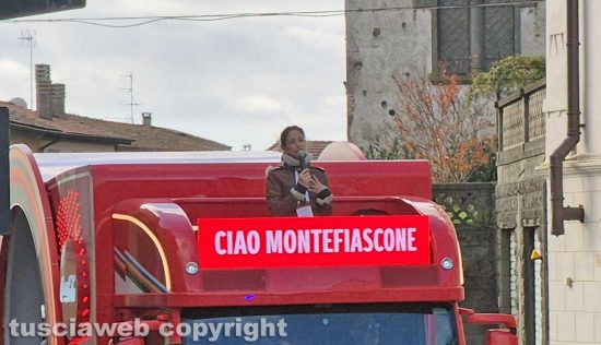 Montefiascone - La prova generale del passaggio della fiamma olimpica di Milano-Cortina 2026