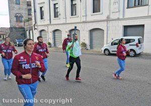 Montefiascone - La prova generale del passaggio della fiamma olimpica di Milano-Cortina 2026
