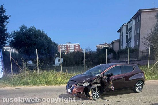 Viterbo - L'incidente a piazzale Porsenna