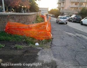 Viterbo - Via Domenico Corvi nel degrado