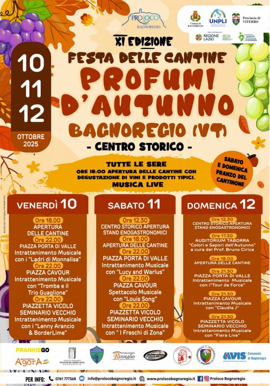 Bagnoregio - Festa delle Cantine – Profumi d'Autunno