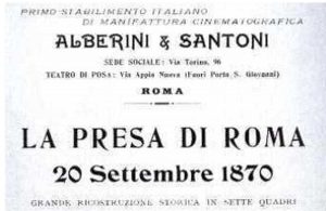 La locandina del film "La presa di Roma"
