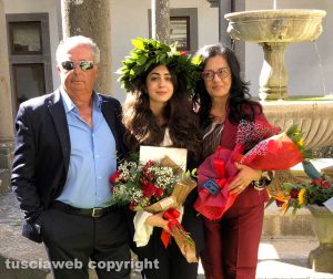 Nicoletta Famiani con i genitori