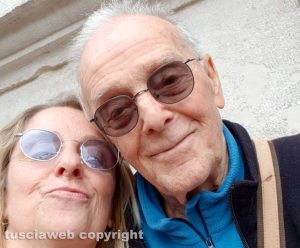 Caio Fiore Melacrinis con la figlia Antonella