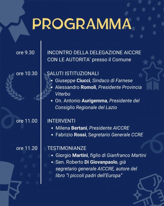 Premio Martini - Il programma 