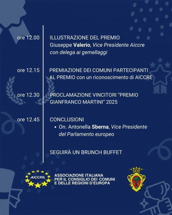 Premio Martini - Il programma 