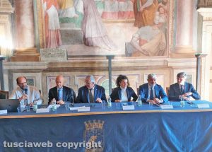 Da sinistra: Carlo Sotis, Alessandro Ruggeri, Alvaro Marucci, Chiara Frontini, Mario Palazzi e Francesco Oddi