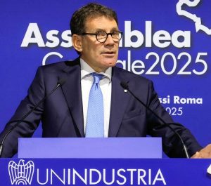 Roma - Il presidente di Unindustria Lazio Giuseppe Biazzo