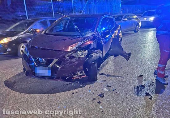 Viterbo - L'incidente a piazzale Porsenna