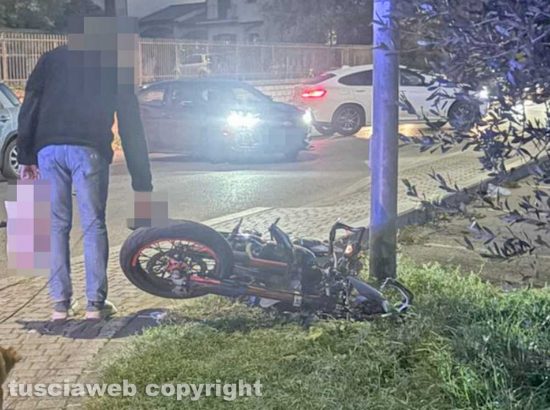 Viterbo - L'incidente a piazzale Porsenna