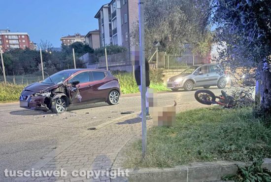 Viterbo - L'incidente a piazzale Porsenna