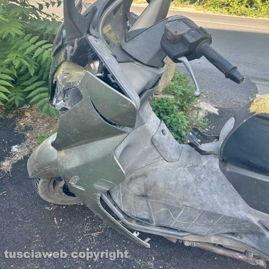 Incidente su strada Cassia Sud 