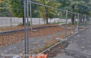 Viterbo - Cantiere in viale Trento