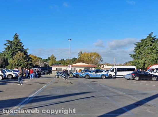 Viterbo - Prova passaggio Fiamma Olimpica