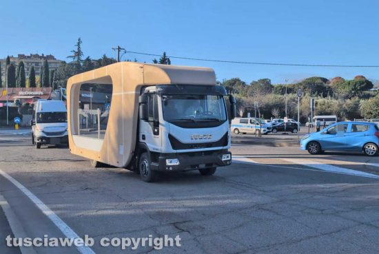 Viterbo - Prova passaggio Fiamma Olimpica