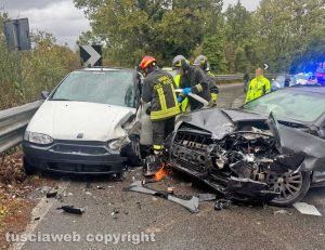 Viterbo - Incidente sulla Sammartinese
