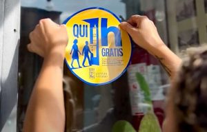 Viterbo - Ora gratis al Sacrario - L'adesivo