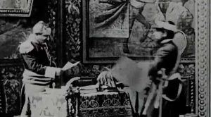 Una scena del film "La presa di Roma"